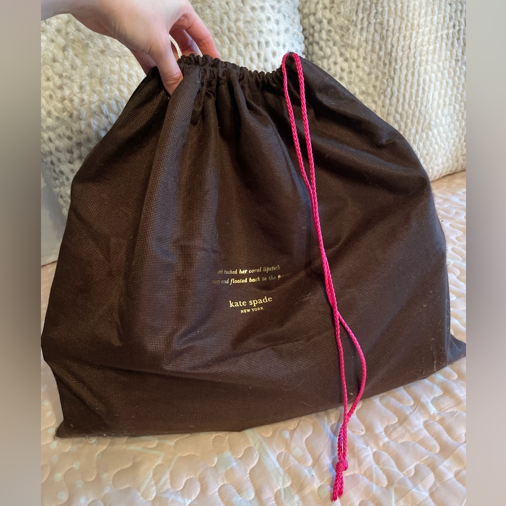 Kate Spade Pink Leather Laptop Satchel Bag and Dust Bag NWT - Picture 13 of 13